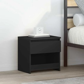 vidaXL Mesas de cabeceira 2 pcs 40x30x39 cm contraplacado preto