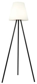 Candeeiro de pé moderno para exterior preto IP44 com LED solar - Virginia Design