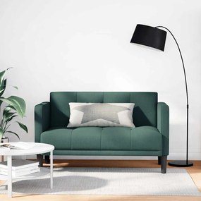 vidaXL Sofá-luvas 111 cm tecido verde-escuro