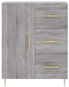 Armário alto 69,5x34x180 cm derivados de madeira sonoma cinza