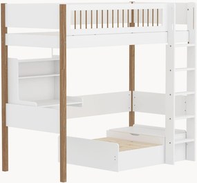 Cama para crianças 2 em 1 em madeira com secretária Nor