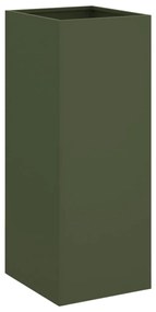 Vaso/floreira 32x29x75 cm aço verde azeitona