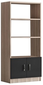 Estante VO4 – Carvalho Preto – 63,6 x 140 x 37,6 cm