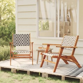 Cadeiras de jardim 2 pcs madeira de acácia maciça