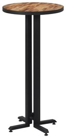vidaXL Mesa de bar redonda Ø55x110 cm teca recuperada maciça