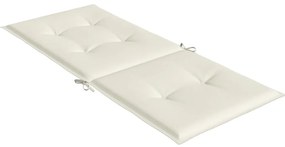 Almofadões para cadeiras altas 4 pcs mesclado tecido creme