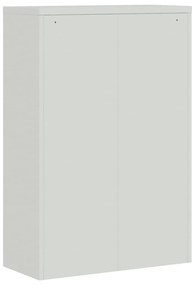 Armário de escritório 90x40x140 cm aço cinzento