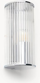 Candeeiro de parede de vidro canelado Emmi