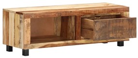 Móvel de TV 100x30x33 cm madeira recuperada maciça