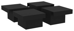 Mesa de centro 90x90x28 cm derivados de madeira preto