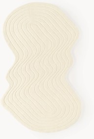 Tapete em lã artesanal com forma orgânica Aliza