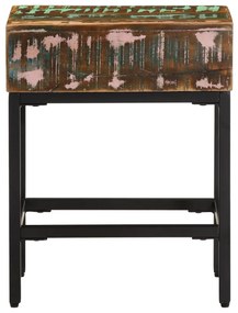 Mesa de apoio 40x30x51 cm madeira recuperada maciça