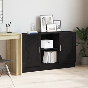 Aparador Preto de Carvalho vidaXL 120x30,5x70 cm em Madeira de Engenharia