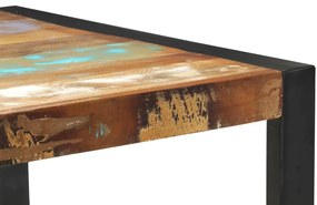 Mesa consola 110x35x76 cm madeira recuperada maciça