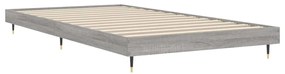 Estrutura cama 100x200 cm derivados de madeira cinzento sonoma