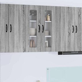 vidaXL Armário de Cozinha com prateleira Cinza Sonoma 60 x 31 x 80 cm