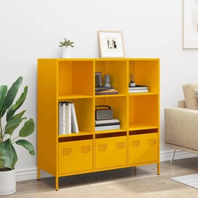 Móvel alto 101,5x39x103,5 cm aço amarelo mostarda
