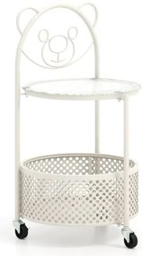 Cabideiro autônomo com rodas Kid Home com 3 alturas ajustáveis - Rosa