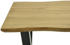 Mesa Jantar LERMA 180, metal preto, tampo DM bilaminado, 180 x 90 cms