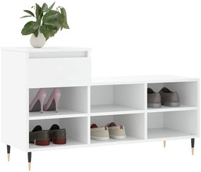Sapateira 102x36x60 cm derivados de madeira branco
