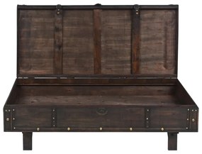 Mesa de centro contraplacado estilo vintage 120x55x35 cm