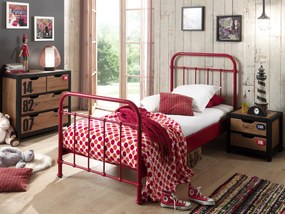 Cama para Crianças NEW YORK  90x200CM + Estrado Vermelha