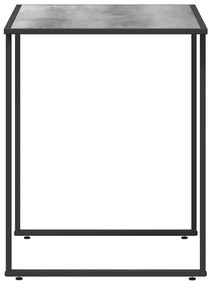 Mesa de Jardim Cinza 100x55x70 cm DPC e Aço