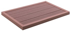 Estrado para chuveiro solar 101x63x5,5 cm WPC castanho