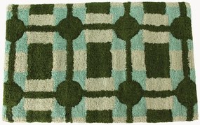 Tapete de banho de algodão Geometric