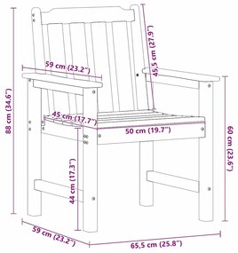 Cadeiras de Jantar vidaXL 6 pcs Cinza Claro 65.5x55.5x88 cm HDPE