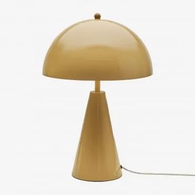 Candeeiro De Mesa Em Ferro Jaliya Amarelo Mel - Sklum