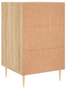 Mesa de cabeceira 40x40x66 cm derivados madeira carvalho sonoma