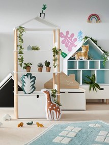 Agora -15%: Estante biblioteca "casa" LINHA WOODY branco claro liso