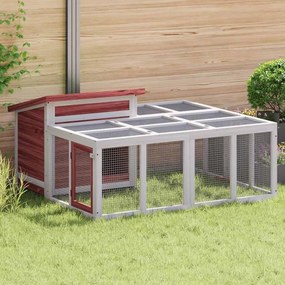 vidaXL Coelheira 144x123x67,5 cm pinho maciço cor moca