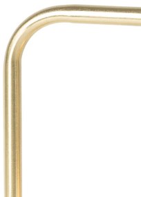 Candeeiro de mesa moderno em latão com cúpula fumê - Maly Art Deco,Moderno