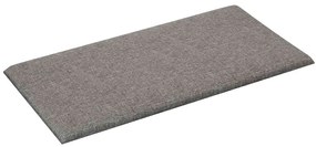 Painel de parede 12 pcs 60x30 cm tecido 2,16 m² cor cinza-claro
