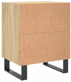 Mesas cabeceira 2pcs derivados de madeira carvalho sonoma