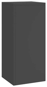 Suportes para Plantas Externos Pilar 2 pcs Preto 24x24x55 cm Aço