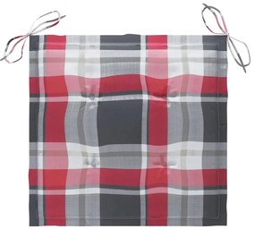 Cadeiras de jardim 6 pcs c/ almofadões madeira de teca maciça