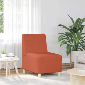 vidaXL Poltrona sem braços 55 cm tecido corduroy laranja vermelho