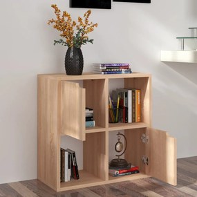 338169 vidaXL Estante 60x27,5x59,5 cm contraplacado cor carvalho sonoma
