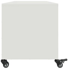 Móvel de TV 100,5x39x43,5 cm aço branco