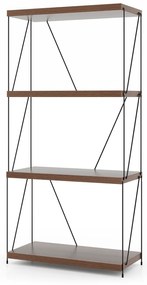 Expositor multiuso de 2/3/4/5 níveis com estrutura de metal - 2 níveis