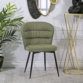 CONJUNTO 2 CADEIRAS LOSANNA 58X60,5X85 CM VERDE E PRETO