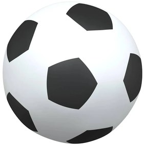Baliza futebol infantil 2 pcs c/ bola 64x35x48 cm metal branco