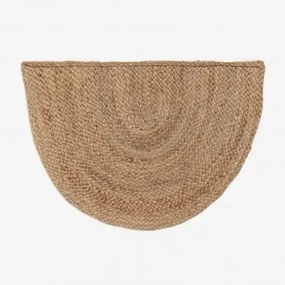 Capacho Semicircular Em Juta 60x40 Cm Fondreset Yute - Sklum