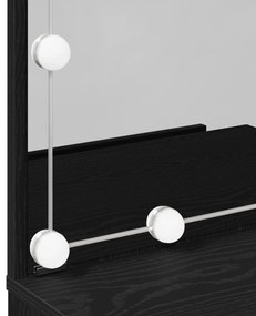 Conjunto de Mesa de Maquilhagem vidaXL com LED de Madeira de Engenhari
