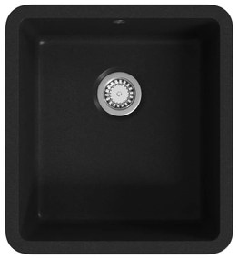 Lava-louça com 1 cuba granito preto