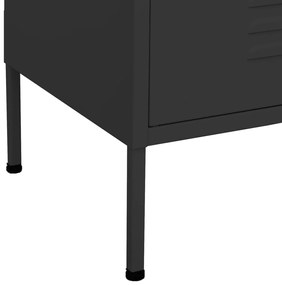 Armário de arrumação aço 80x35x101,5 cm antracite