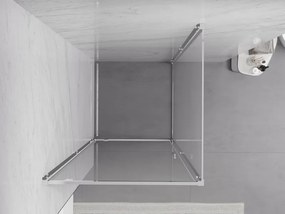 Mexen Exo-BR cabine de duche com dobradiça 90 x 90 cm, transparente, cromada - 8181-090-090-01-00